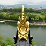 金の鯱(岡山城)