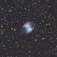 光害地で撮る天体―M27 あれい状星雲