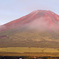 早朝に富士山