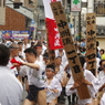 二番山笠中州流の招き板(博多祇園山笠 2016 追山ならし)