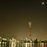 Industrial area of the moonlight