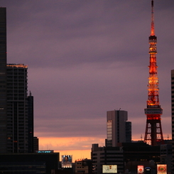 東京タワーのある夕景