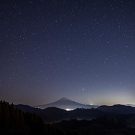 吉原からの夜空