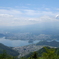 富士山と河口湖。