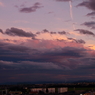 梅雨の夕陽