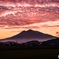 Mt.Iwaki with sunset