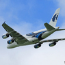 「青色が好き」 ✈Malaysia A380-841 9M-MND 飛び立ち