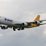 「良い空～」 Polar 747-87U N851GT 飛び立ち