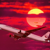 19 Take off at Sunset (Garuda & Thai)