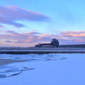 夕暮れの氷海展望塔