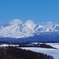 冬晴れの十勝岳連峰