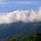 雲に隠れる岩手山山頂