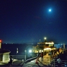 月夜の竹生島桟橋