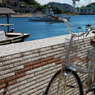 海と自転車