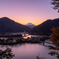 丹沢湖と富士山