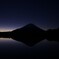 日の出前：精進湖