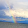 琵琶湖にかかる大きなrainbow