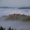 展望台から見た備中松山城と雲海