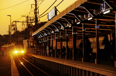 茜色の駅