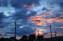 夏の夕焼け