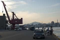 兵庫港　夕べの釣り