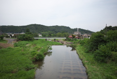 車両の写ってない鉄道写真　越辺川鉄橋