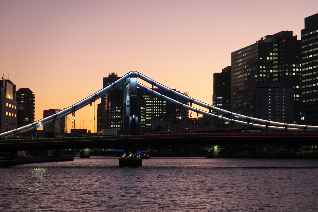 清洲橋の夕景