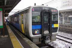 小諸駅小海線ホームにて