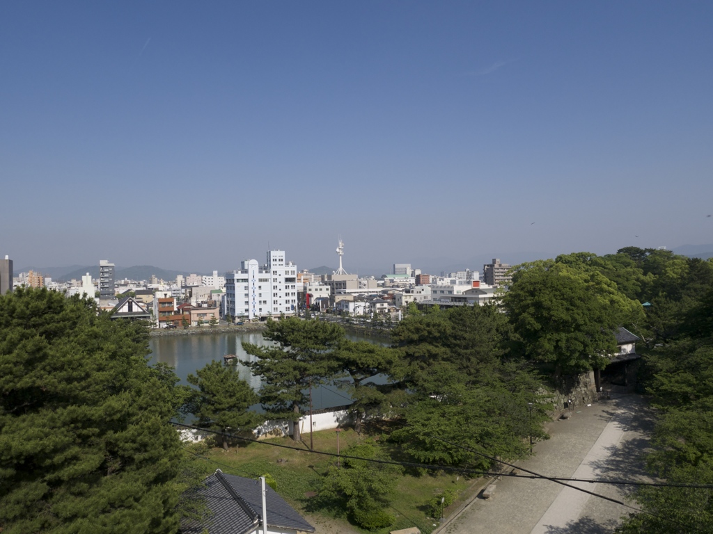 和歌山城から