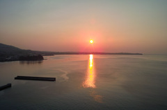 別府湾の朝