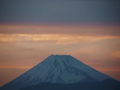 夕焼けの富士