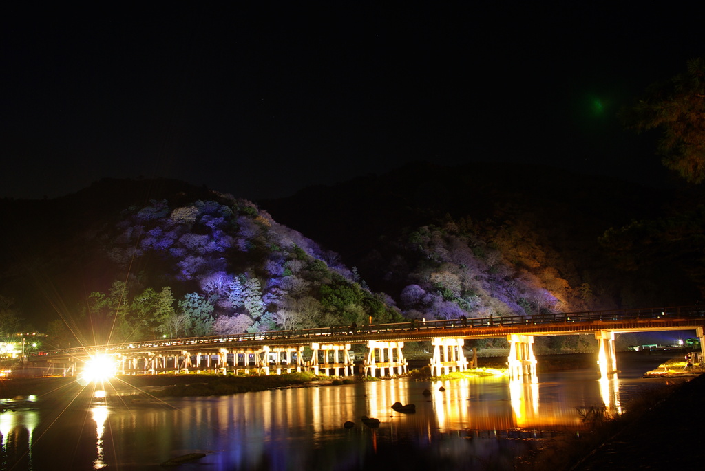 渡月橋と嵐山
