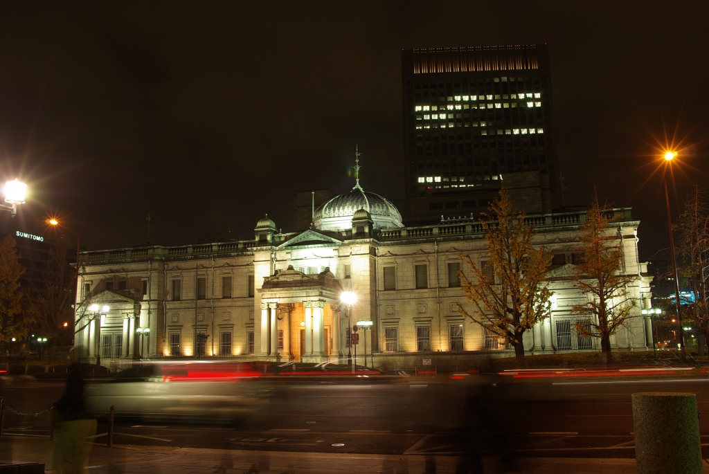 日本銀行大阪支店ライトアップ