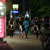 夜の栄はにぎわってた