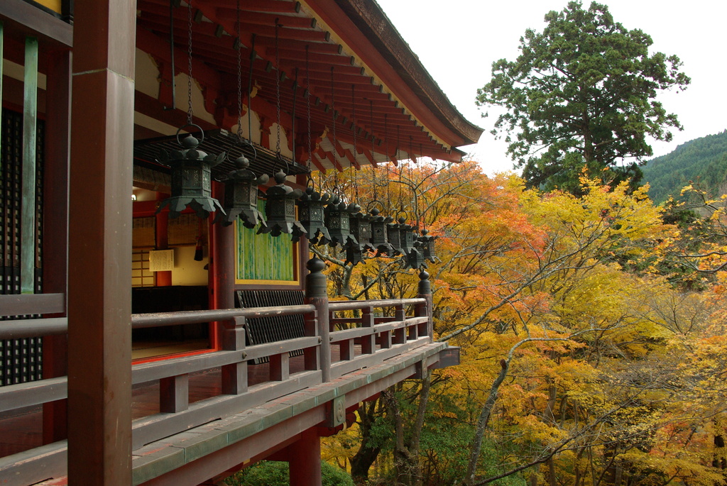談山神社拝殿の秋