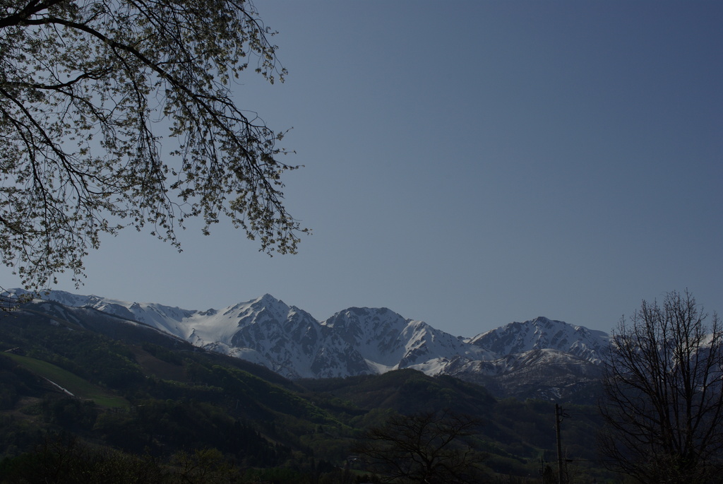 春の白馬三山