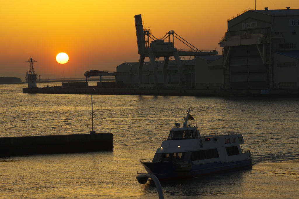 夕日