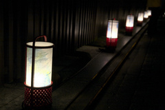 京都東山花灯路　灯りと花の路