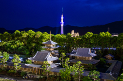 東京スカイツリー雅と法隆寺（模型）