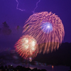 雷様とさがみ湖湖上祭花火大会