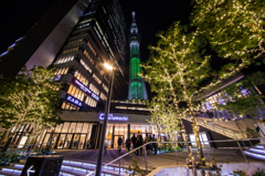 東京スカイツリークリスマス特別ライトアップ/ ホワイトツリー