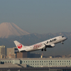 山並みを見ながら