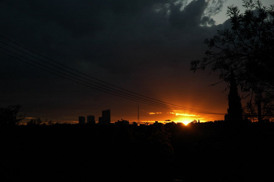 夕日