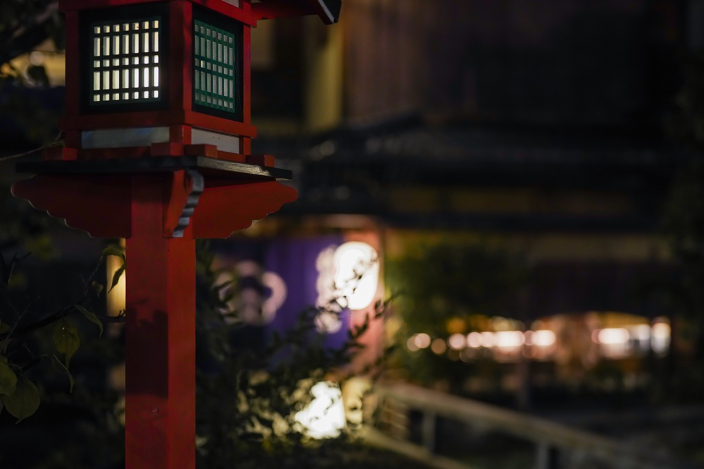 夜の京都白川