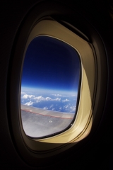 view from airplane window