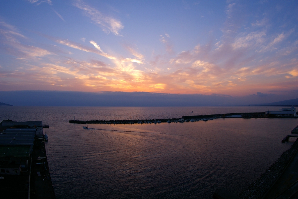 沼津港夕景