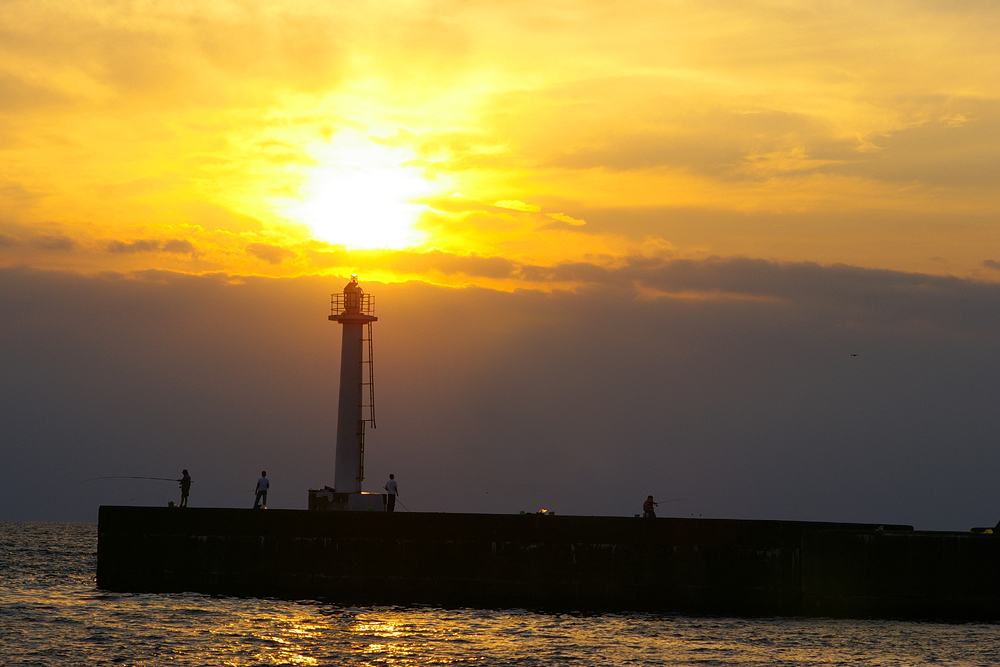 沼津港夕景