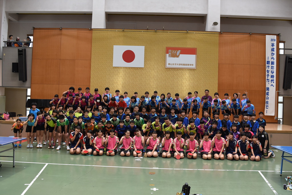 20181007 郡山女子大附属高校　卓球教室