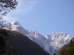 層雲峡から見た大雪山