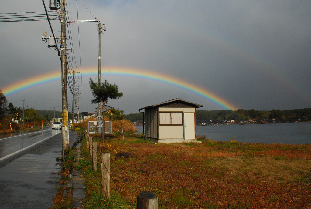 雨上がりの空に♪
